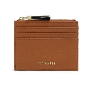 Ted Baker London Kelsey Webbed Pull Leather Card Case